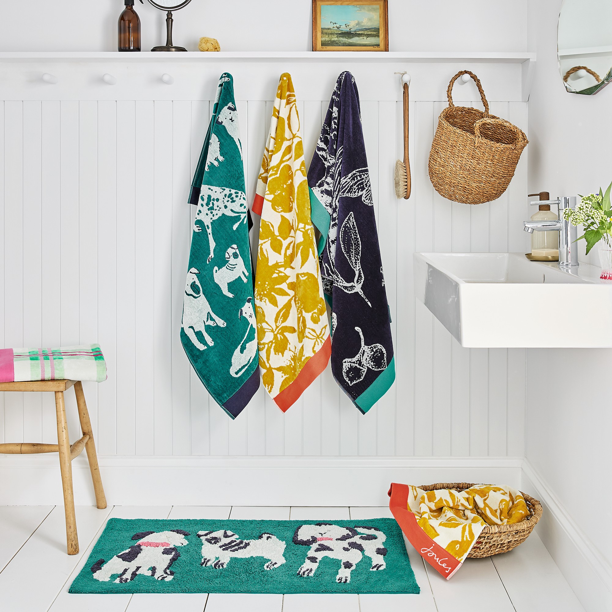 Joules dog online towel